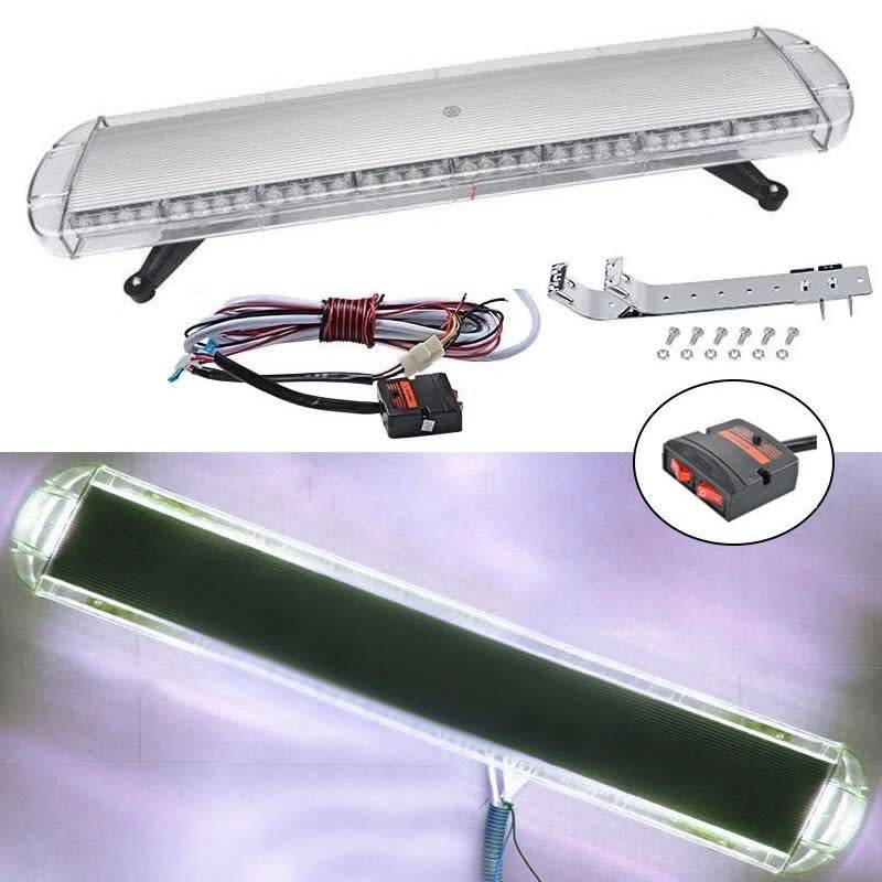 Flash Strobe Security Vehicle Roof Top LED Cool White Light Bar. Magnetic Mount. Collections Allowed