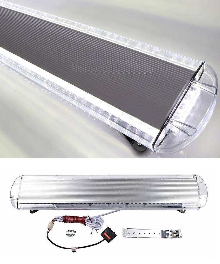 Security Vehicle Roof Top Emergency Warning Flash Strobe Light Bar. Cool White. Collections Allowed.