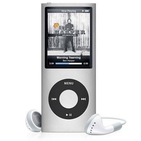 Genuine Apple iPod Nano - 4th Gen - 8GB - A1285 - Silver - APPLE - THINK DIFFERENT