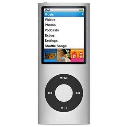 Genuine Apple iPod Nano - 4th Gen - 8GB - A1285 - Silver - APPLE - THINK DIFFERENT