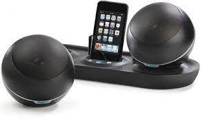iPod Speaker Dock with Wireless Speakers -  SHOX AIRDOC - For iPod w/ Aux Input