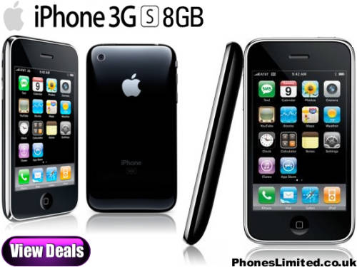 Apple iPhone 3GS 8GB Black  OLD CLASSIC 7+ out of 10 100% WORKING