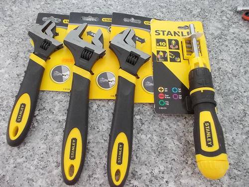2 X STANLEY SHIFFTER 250MM 1STANLEY SHIFFTER 200MM 1 XSTANLEY SCREWDRIVER SET