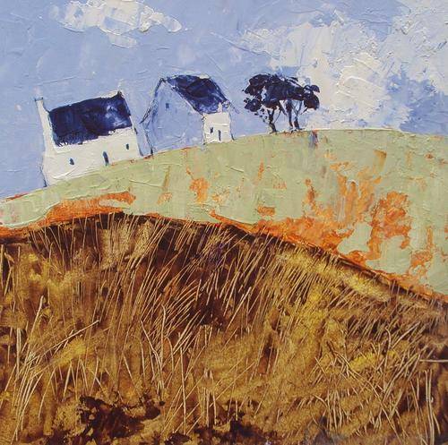 farm cottage on a hillside