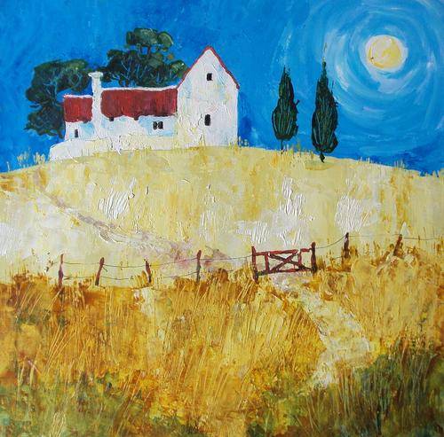 Farmhouse in Wheatfields