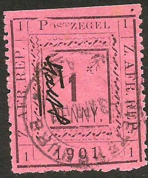 1901 PIETERSBURG 1D STAMP WOW VERY RARE!!!!!!