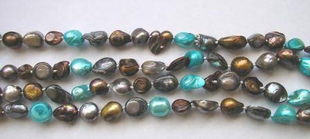 Longer length fresh water pearl necklace