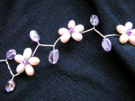 Fresh water pearl and crystal bracelet