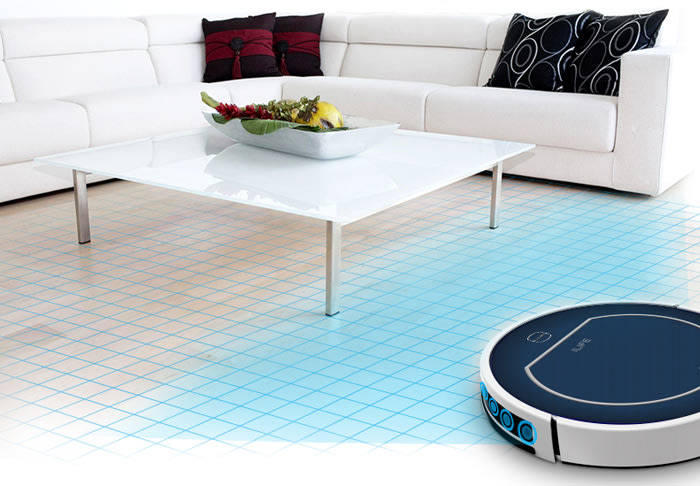 LIFE V7 Intelligent Robotic Vacuum Cleaner Super Mute Self-charging App Bluetooth Remote Control
