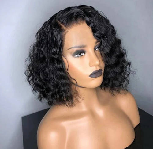 Full frontal curly wig 10inch