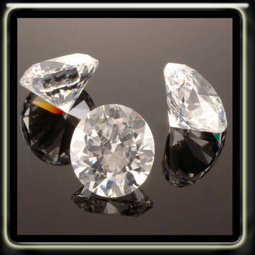 1.90CT A PRECISION BRILLIANT ROUND DIAMOND TOP -D  SIMULANT POLISHED