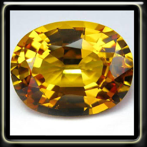 8.75CT SPECTACULAR SONGEA SAPPHIRE [VVS] - VIVID YELLOW GOLD PERFECTION OVAL GEM