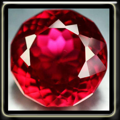 18.90CT PIGEON BLOOD RED RUBY [VVS] - MODERN FANCY MULTI FACET ROUND GEM (DIFFUSION HEAT)