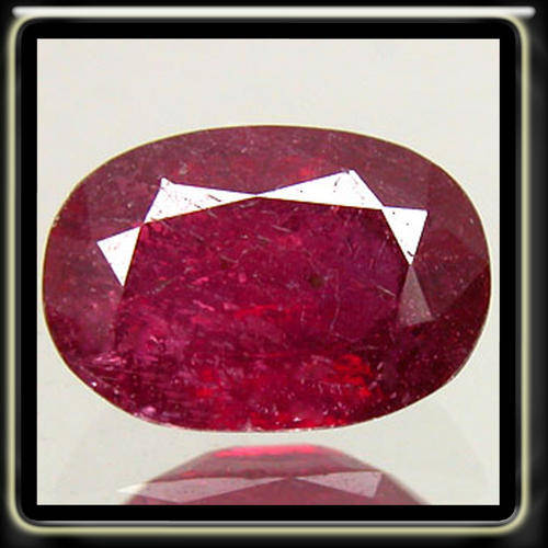 ENCHANTING 2.00CT NATURAL RED RUBY POLISHED IN A  MIXED OVAL GEMSTONE
