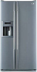 LG - Double Door Fridge Freezer with Water and Ice Dispenser