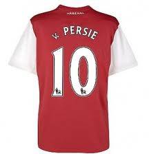 **AUTHENTIC** ARSENAL HOME-VON PERSIE-10-EXTRA LARGE
