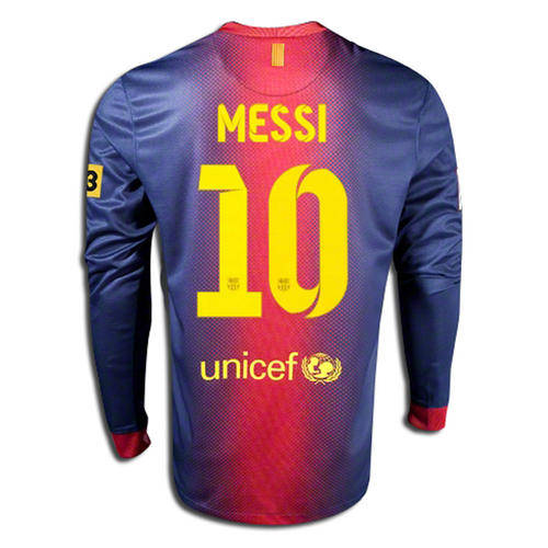 LONG SLEEVE + SHORTS ***AUTHENTIC*** BARCELONA 12/13-MESSI-10-MEDIUM