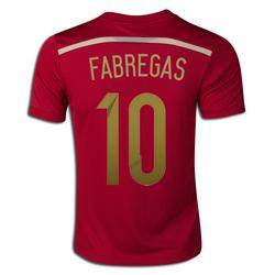 ***CRAZY SPECIAL***SPAIN 13/14 HOME-FABREGAS-10-X LARGE-PLAYERS VERSION