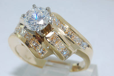 R77155 ELEGANT 1.44CT DIAMOND ENGAGEMENT RING
