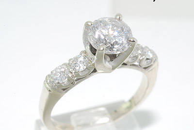 R160000 ELEGANT 1.43CT 5 STONE ROUND CUT DIAMOND ENGAGEMENT RING