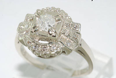.56CT ANTIQUE ROUND CUT DIAMOND RING