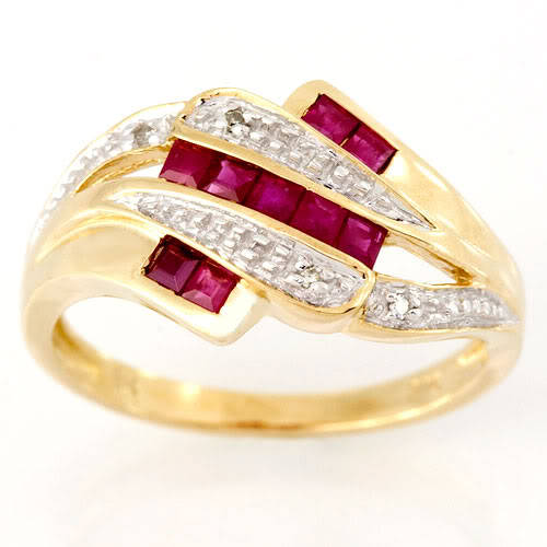 1.06CT NATURAL RUBY & GENUINE DIAMOND RING