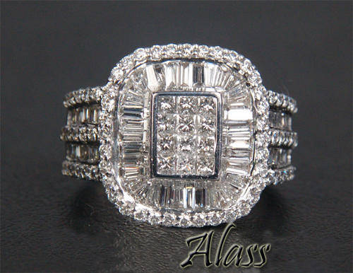 ABSOLUTELY GORGEOUS 4.47CT DIAMOND 14K WHITE GOLD WEDDING BAND RING
