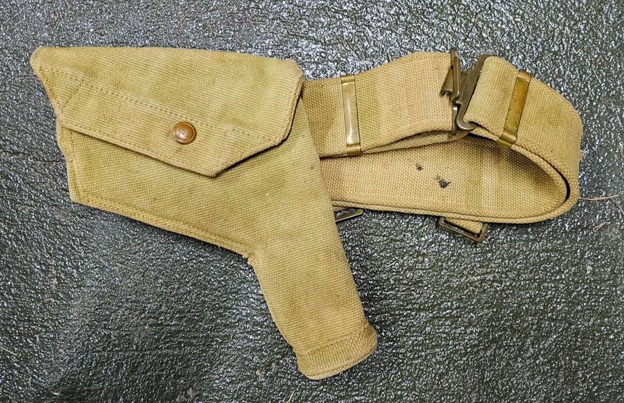 World War 2 Webbing belt and holster