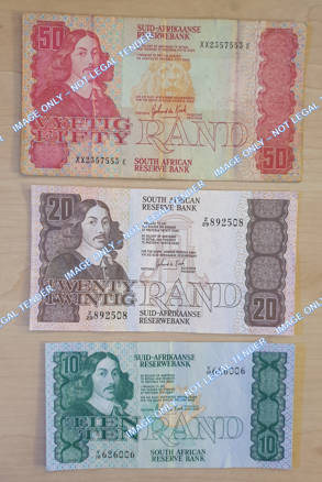 South African Reserve Bank replacement notes (3) - G P C de Kock - 1 lot