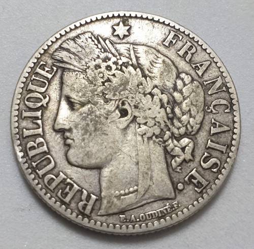 1872 silver 2 Francs