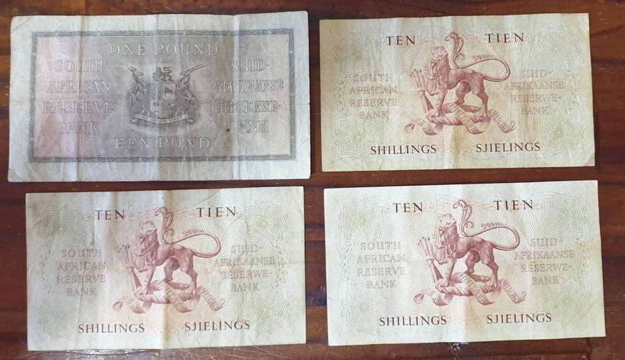UNION OF SOUTH AFRICA BANK NOTES (3)