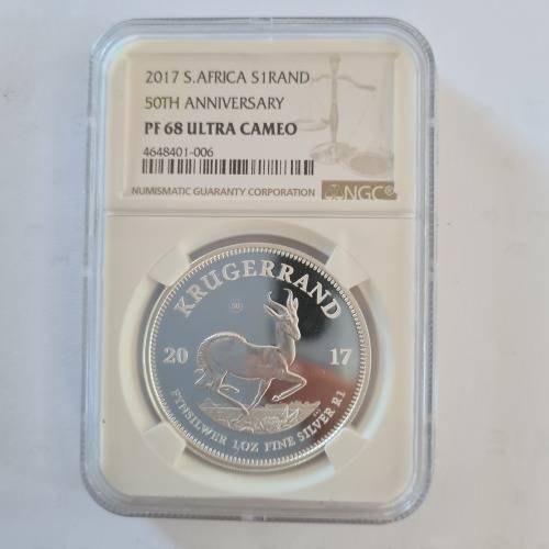 2017 Silver Krugerrand - NGC PF68 - Beautiful, desirable coin.