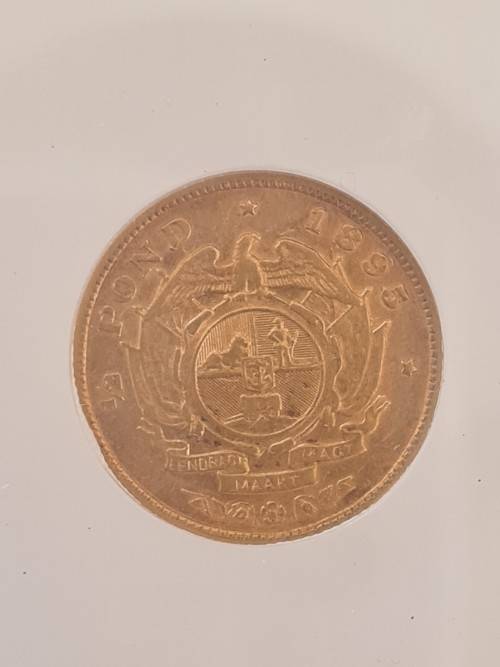 1895 ZAR Gold half pond - NGC graded- XF40 - Valuable key date