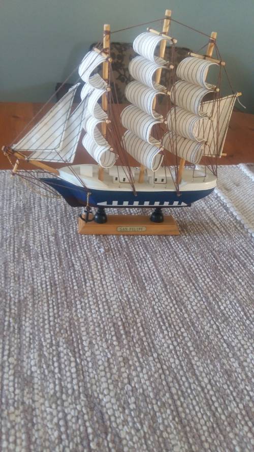 PRAGTIGE MINIATUUR SEILJAG "SAN FELIPE" UITERS VAARDIGE VAKMANSKAP