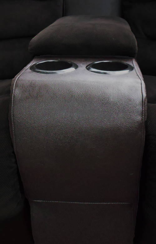 XXL Charcoal and Chocolate Recliner Suite