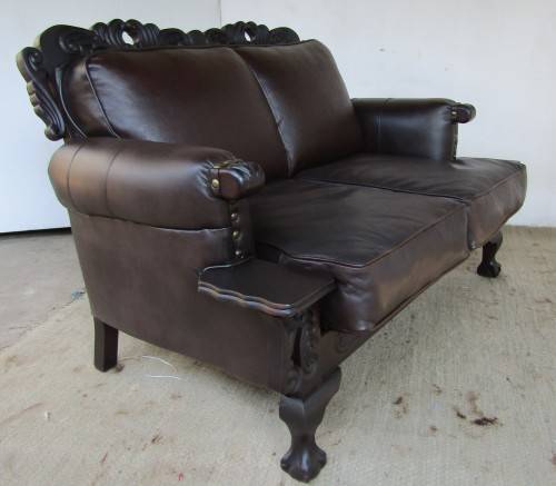 LIMITED EDITION - Rosary Ball and Claw Leather Arm Chairs