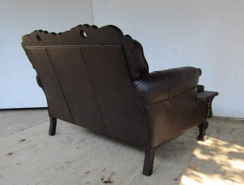 LIMITED EDITION - Rosary Ball and Claw Leather Arm Chairs