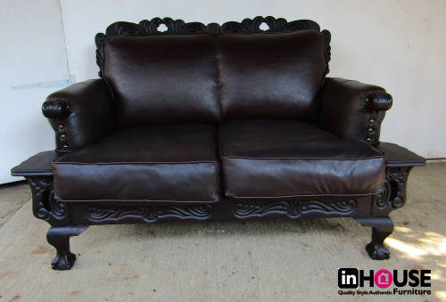 LIMITED EDITION - Rosary Ball and Claw Leather Arm Chairs