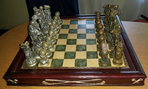 GOLF THEME CHESS 3D Game &  Exquisite Pieces with intricate details.
