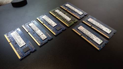 7 x DDR3 Ram - 12GB Total - Laptop Ram