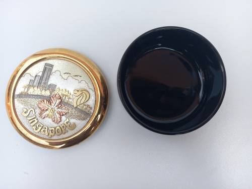 [Retail: R3500] Stunning 24K Gold Edged Singapore Chokin | Artwork Engraved In Japan