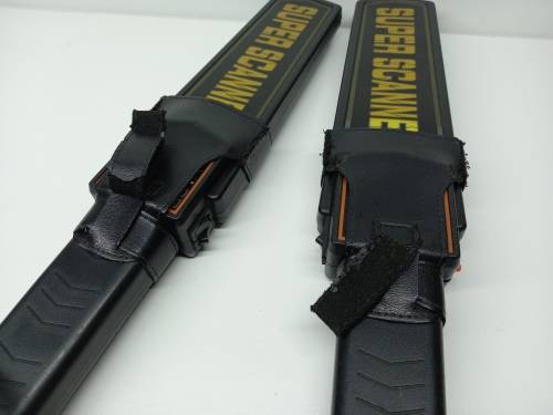 2 x Super Scanner Wand Metal Detector | MD-3003B1 | Matt Black | Retails: R1070 Each