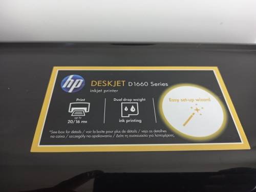 Powers On & Connects To PC | HP Deskjet D1663 Color Printer | No Ink Cartridges