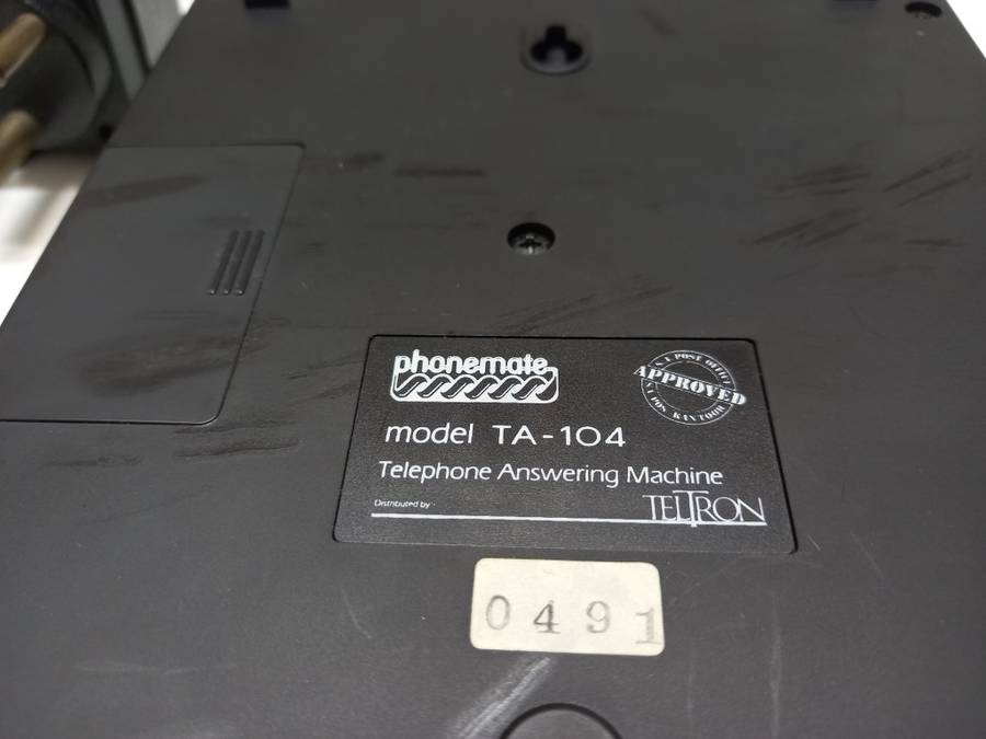 Lucky R99 Deals | Phonemate Telephone Answering Machine TA-104 From The Early 80s/90s