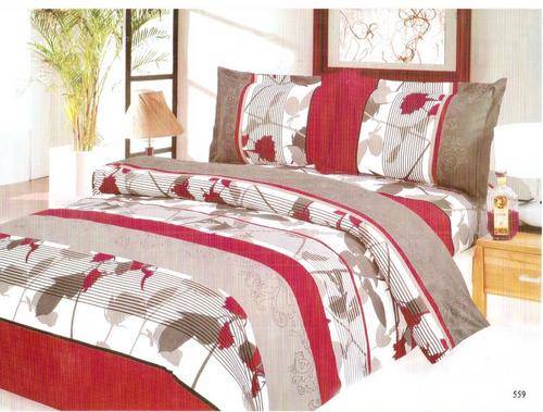 10 Piece - Cotton Feel - Bed Linen - Queen Size- Duvet Cover Set