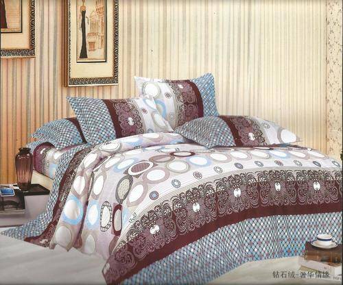 6 Piece - Cotton Feel - Bed Linen - Queen Size- Duvet Cover Set