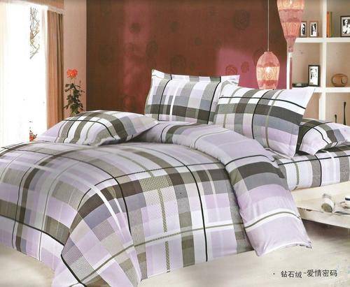 6 Piece - Cotton Feel - Bed Linen - Queen Size- Duvet Cover Set