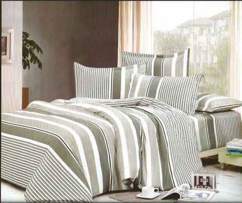 6 Piece - Cotton Feel - Bed Linen - Queen Size- Duvet Cover Set