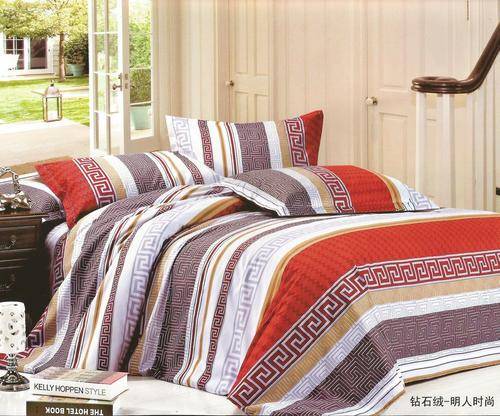 6 Piece - Cotton Feel - Bed Linen - Queen Size- Duvet Cover Set