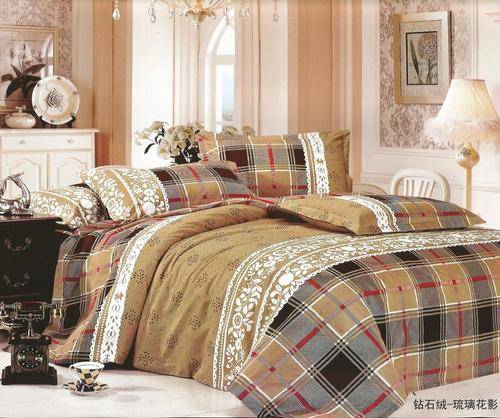 6 Piece - Cotton Feel - Bed Linen - Queen Size- Duvet Cover Set